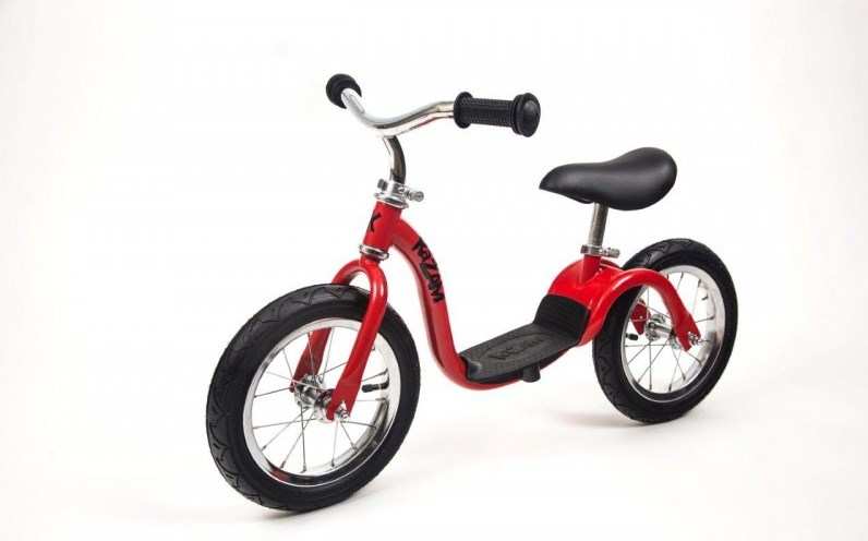 Bicicleta sin pedales para niños (roja, naranja o azul)