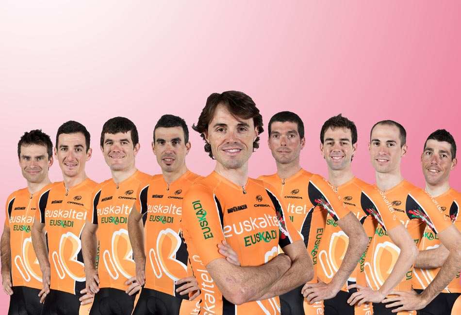 Equipo Euskaltel para el Giro