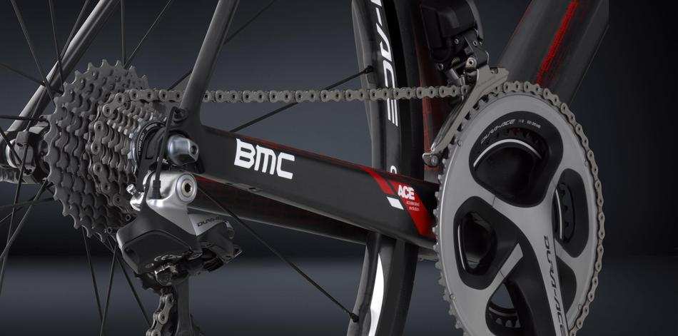Detalle del Grupo Shimano Dura Ace Di 2 de la BMC Teammachine SLR01 de 2014