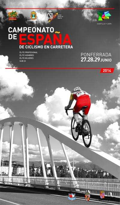 Cartel oficial de los Campeonatos de España de Ciclismo 2014 de Ponferrada