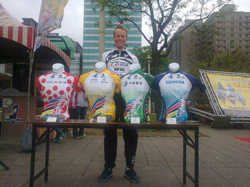 Maarten en el Tour de Taiwan de este año. Fotos de su página web