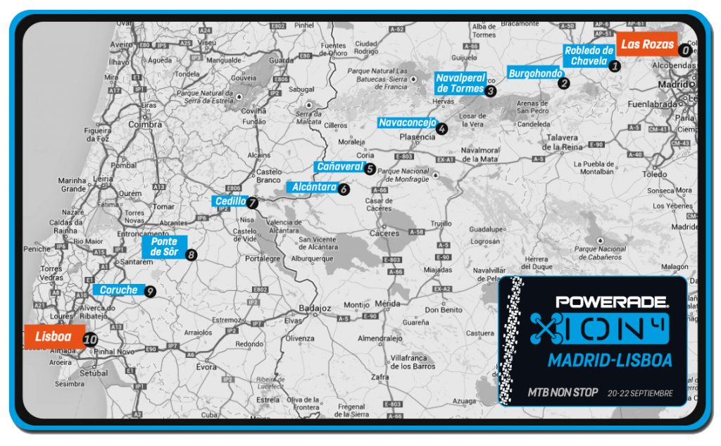 Mapa del recorrido de la Powerade ION4 de este año