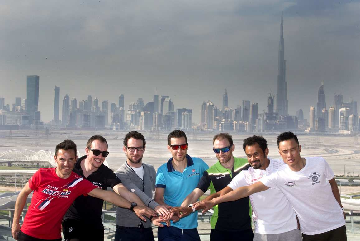 Estrellas ciclistas Tour de Dubai