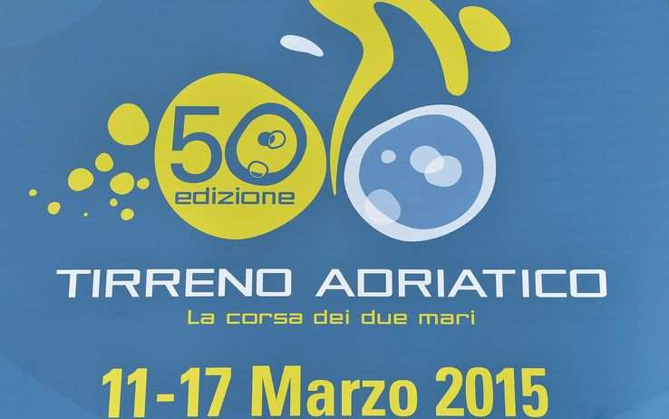Cartel de la Tirreno Adriático 2015 en su 50 edición