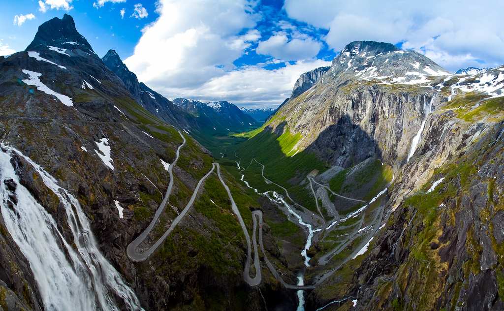 Trollstigen bici por Noruega