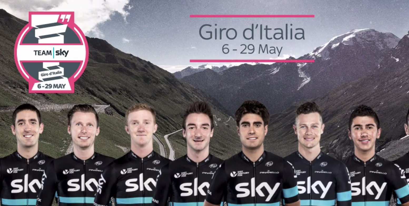 Equipo Sky en el Giro de Italia 2016