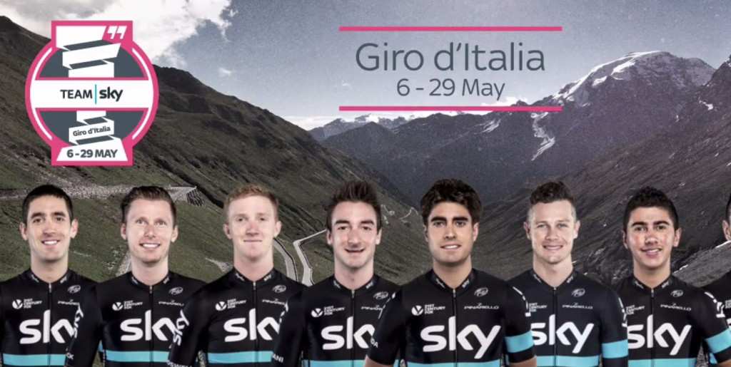 Equipo Sky en el Giro de Italia 2016