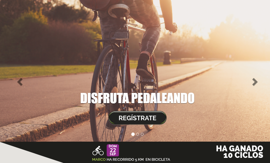 Premios por pedalear