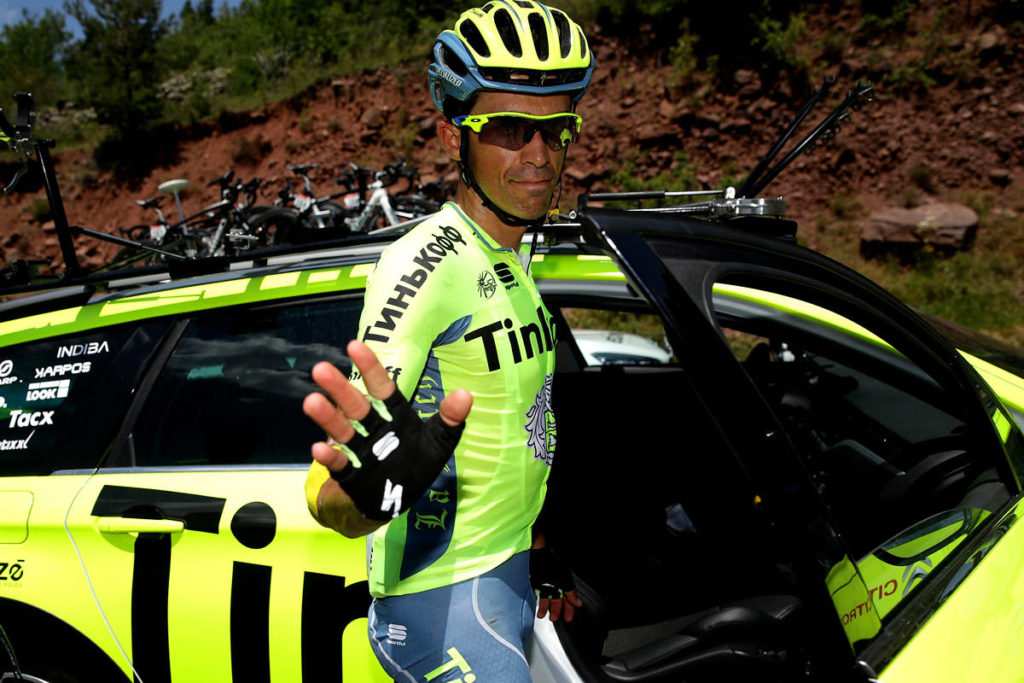 Imagen de la retirada de Contador