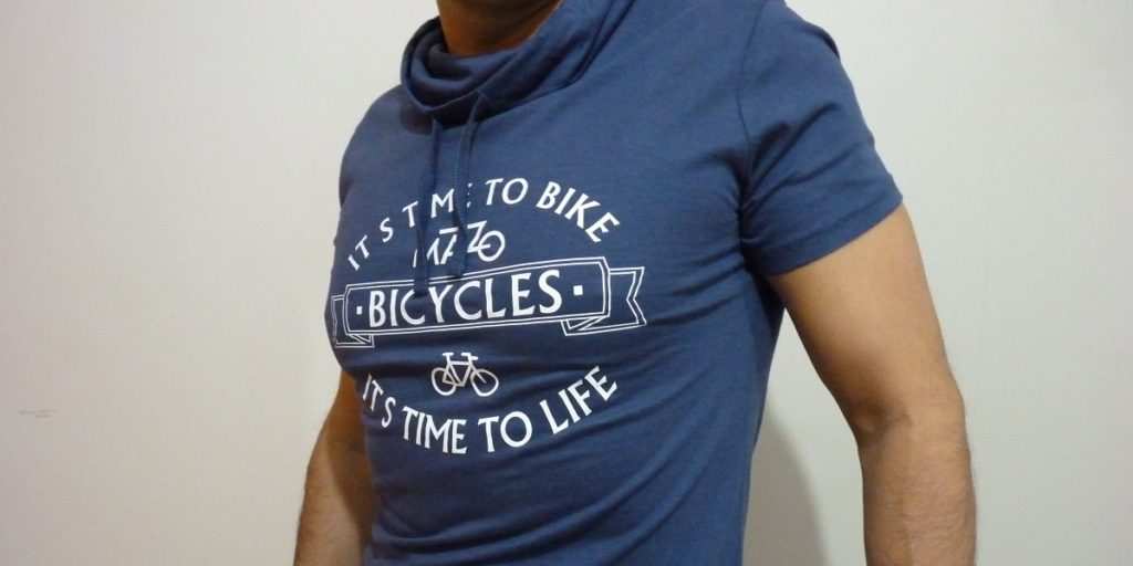 camiseta ciclismo con cuello