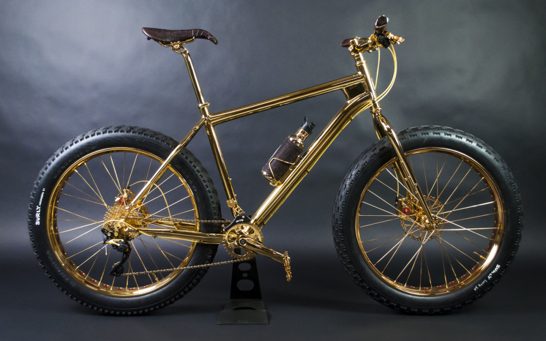 Aquí está la 24k Gold Extreme Mountain Bike