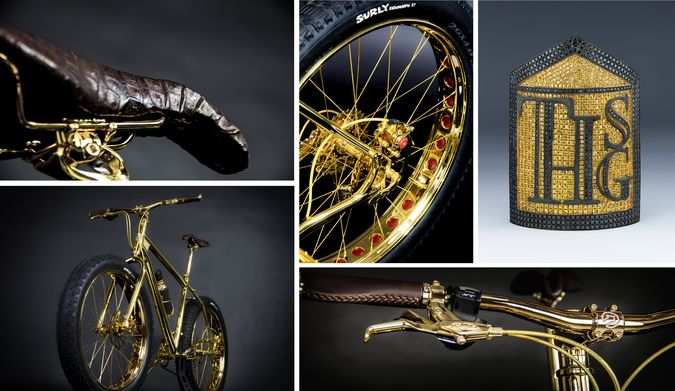Detalles de distintas partes de la Gold Extreme Mountain Bike. Procedente de CoolPile.com