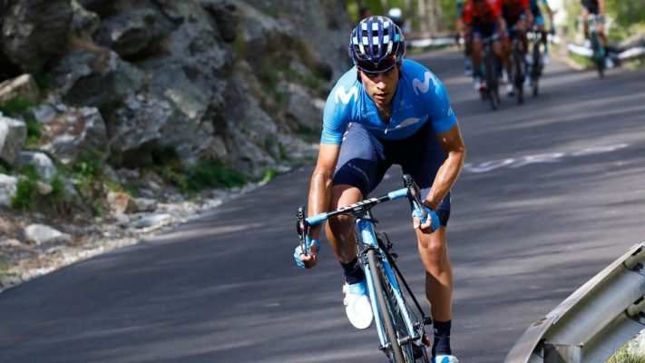 Landa en plena subida en el Giro de 2019