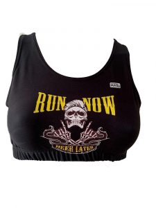 Top de running de mujer negro