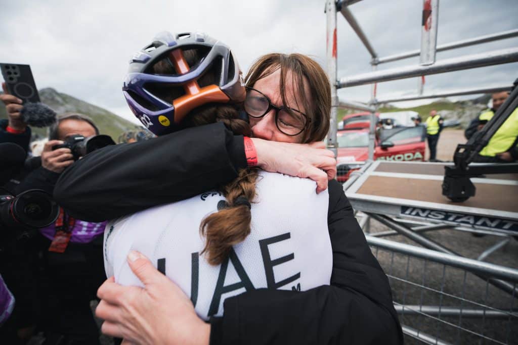 Paula Blasi tras ganar la Vuelta